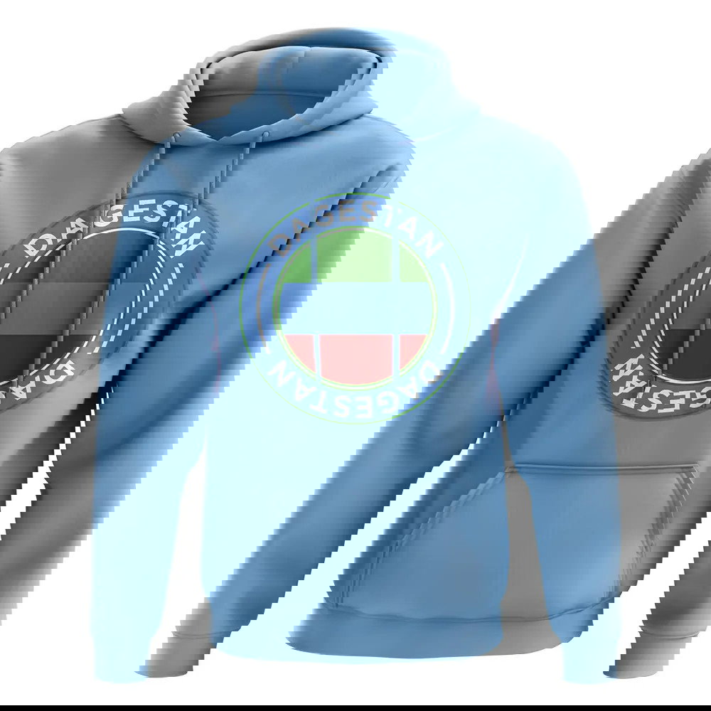 Dagestan Football Badge Hoodie (Sky)