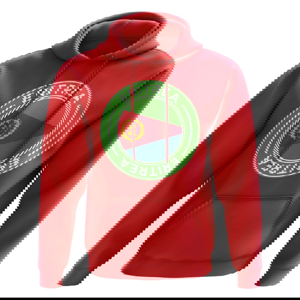 Eritrea Football Badge Hoodie (Red)