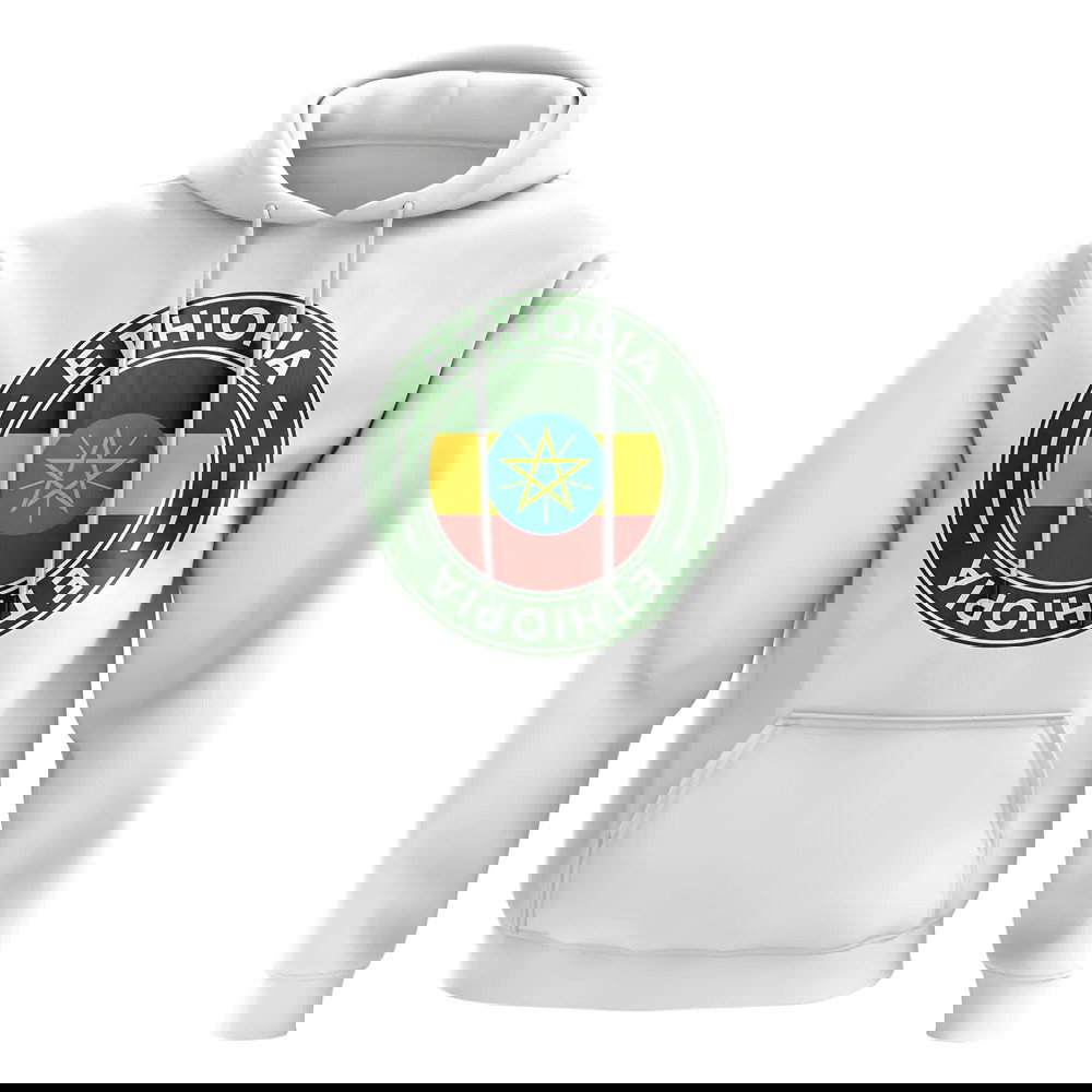 Ethiopia Football Badge Hoodie (White)