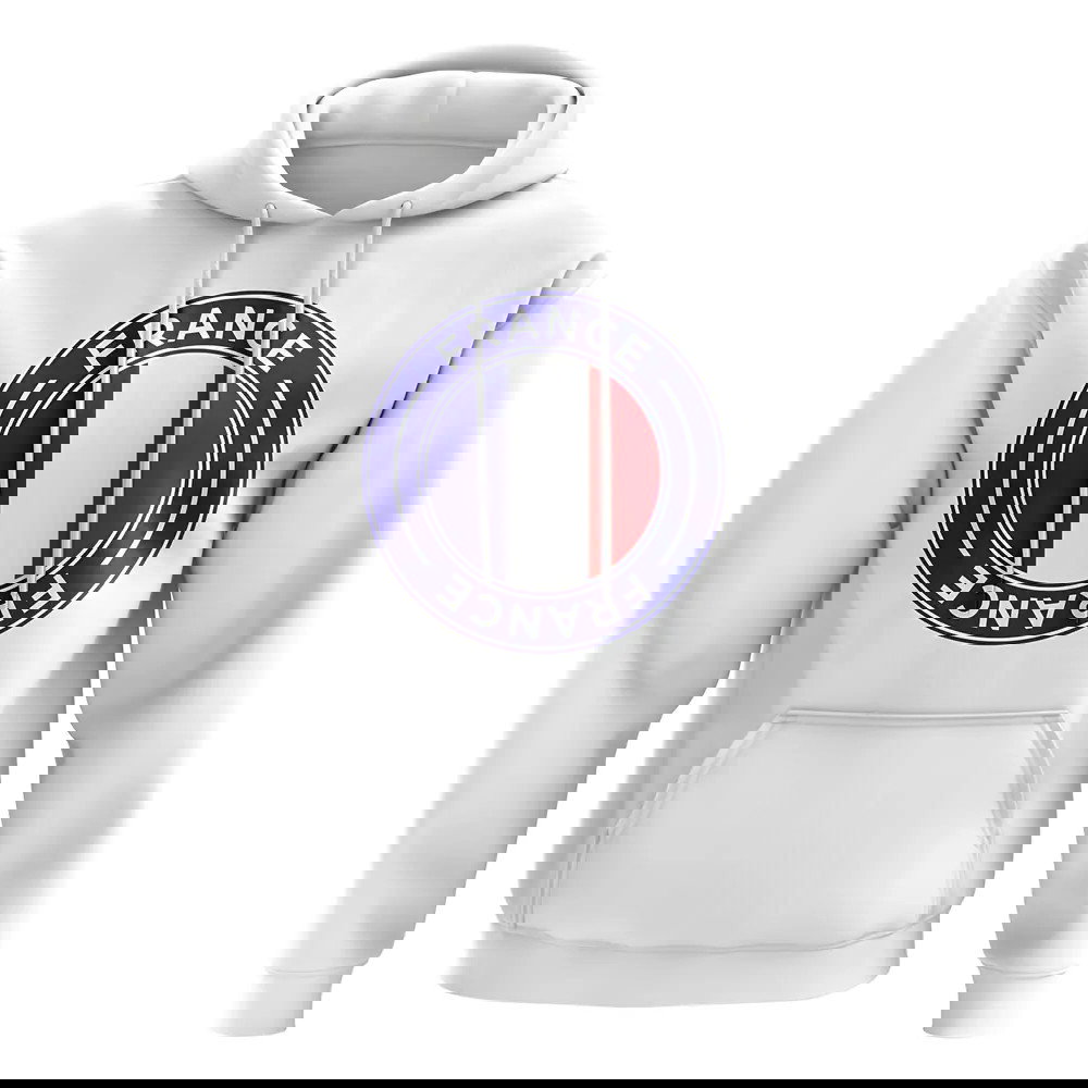 France Football Badge Hoodie (White)