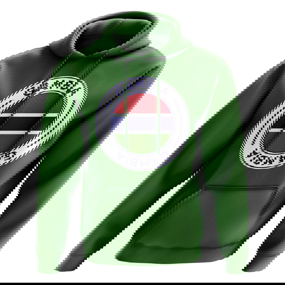 Gambia Football Badge Hoodie (Green)