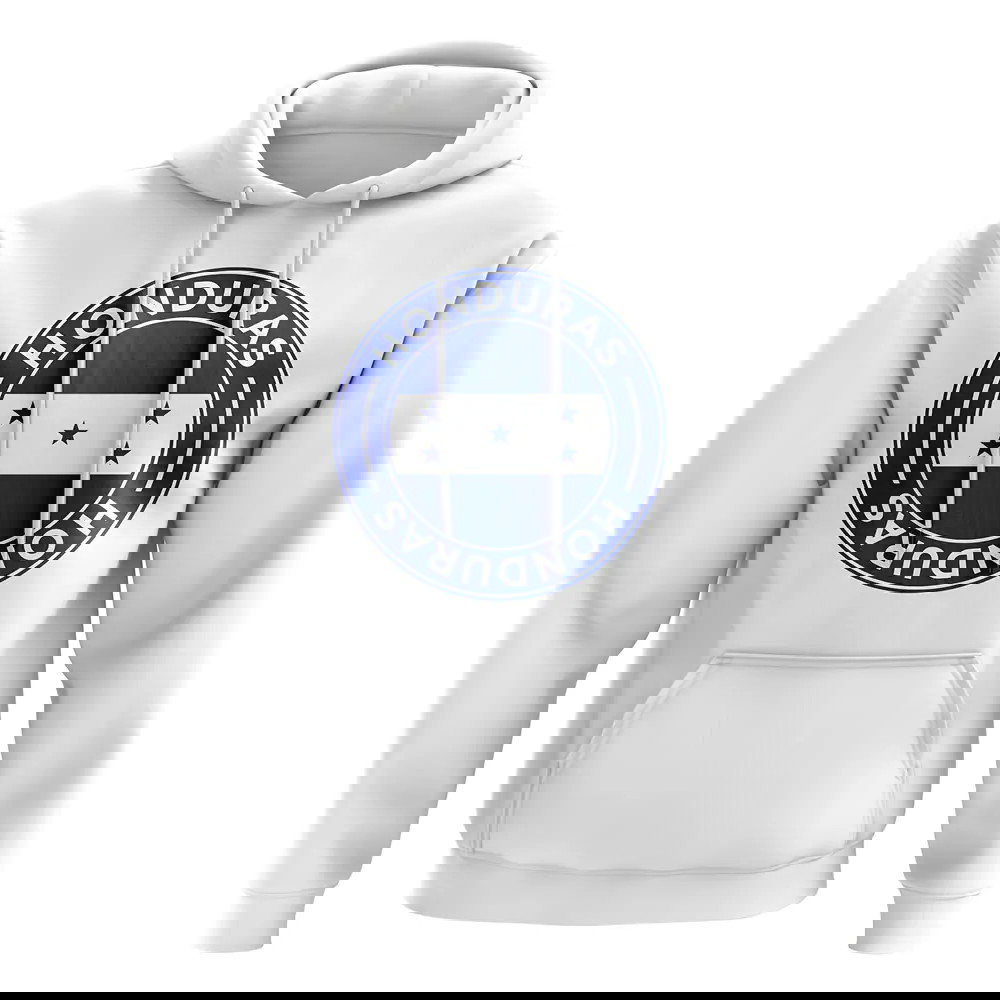 Honduras Football Badge Hoodie (White)