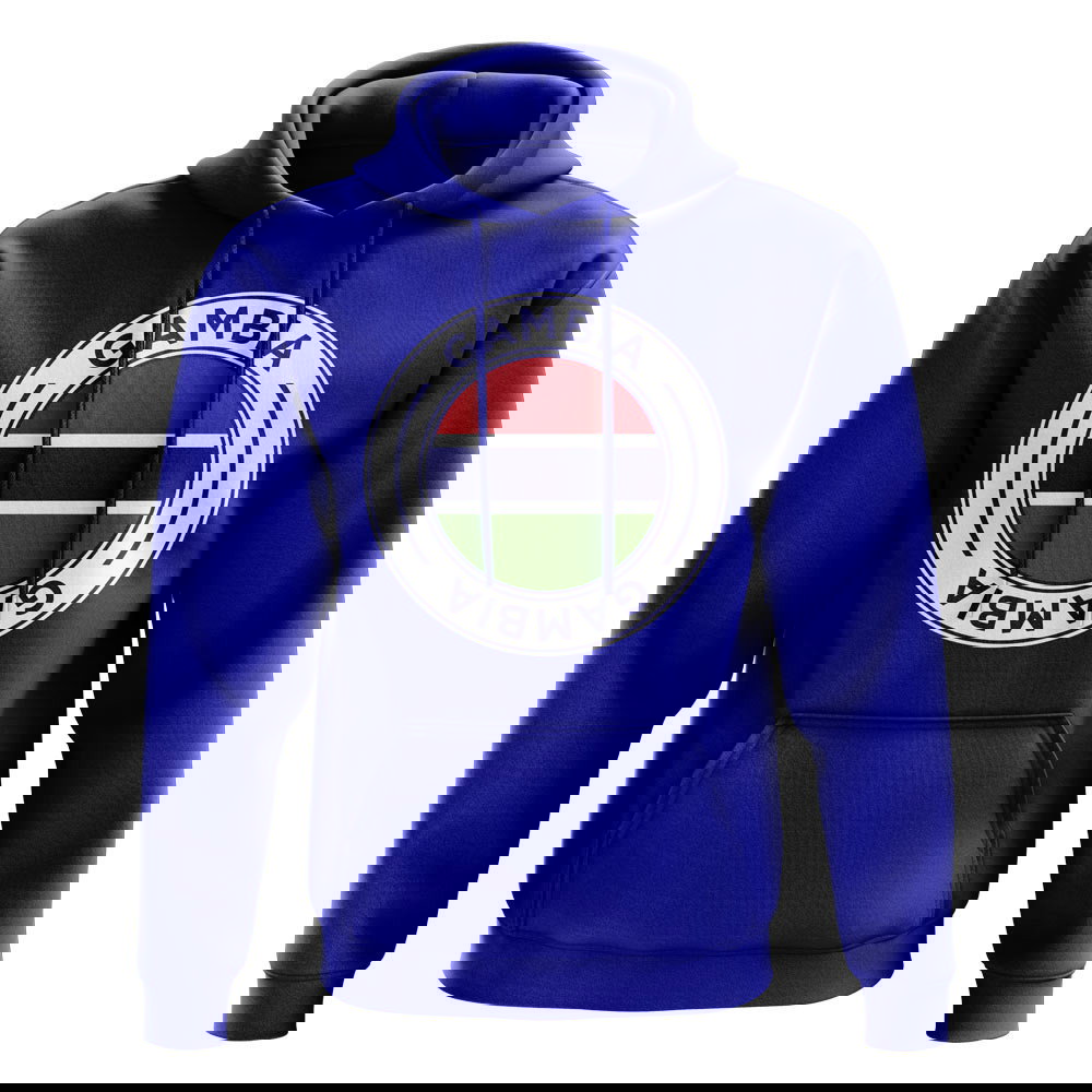 Gambia Football Badge Hoodie (Royal)