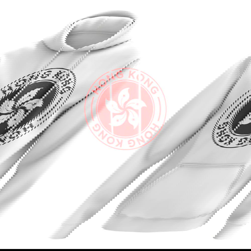 Hong Kong Football Badge Hoodie (White)