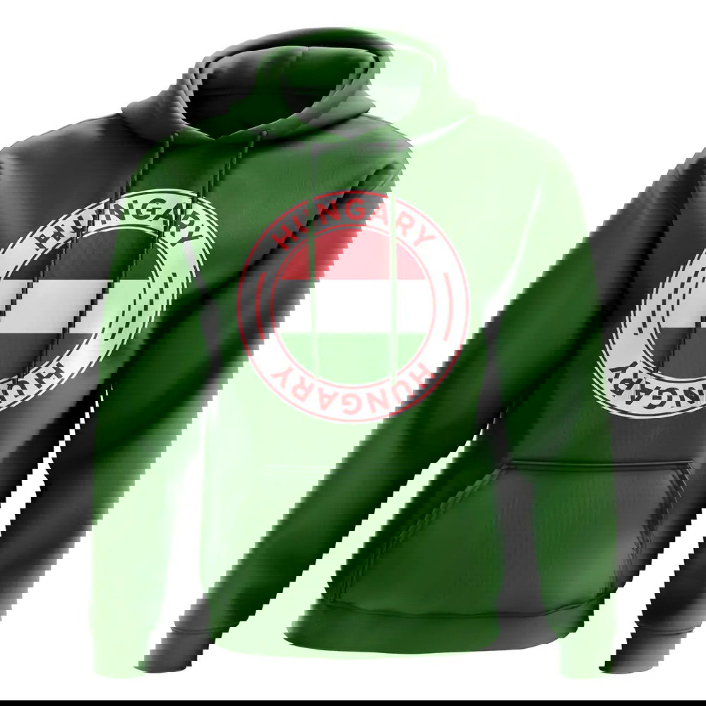 Hungary Football Badge Hoodie (Green)