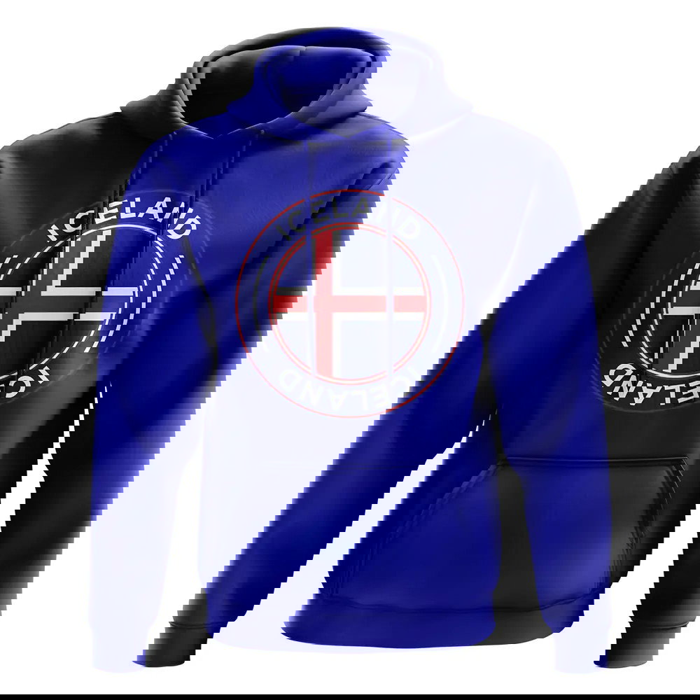 Iceland Football Badge Hoodie (Royal)