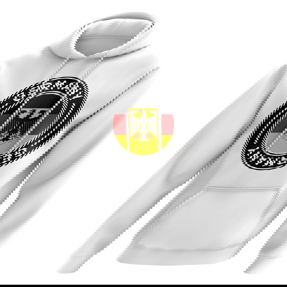 Germany Football Badge Hoodie (White)