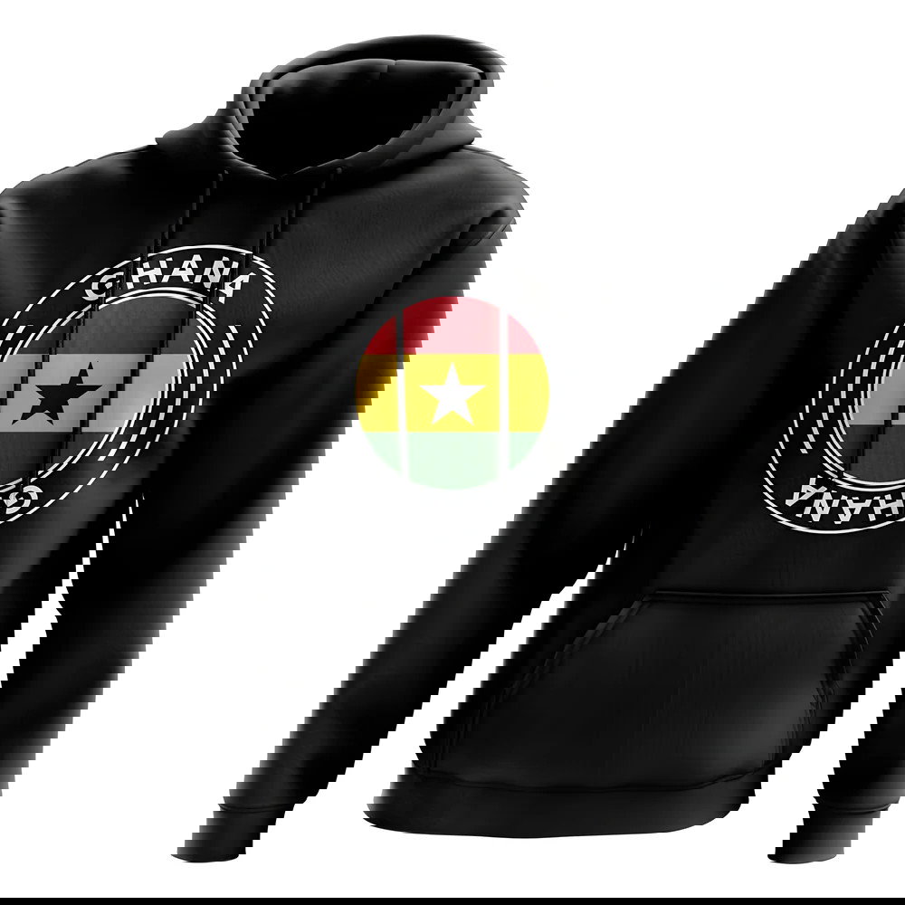 Ghana Football Badge Hoodie (Black)