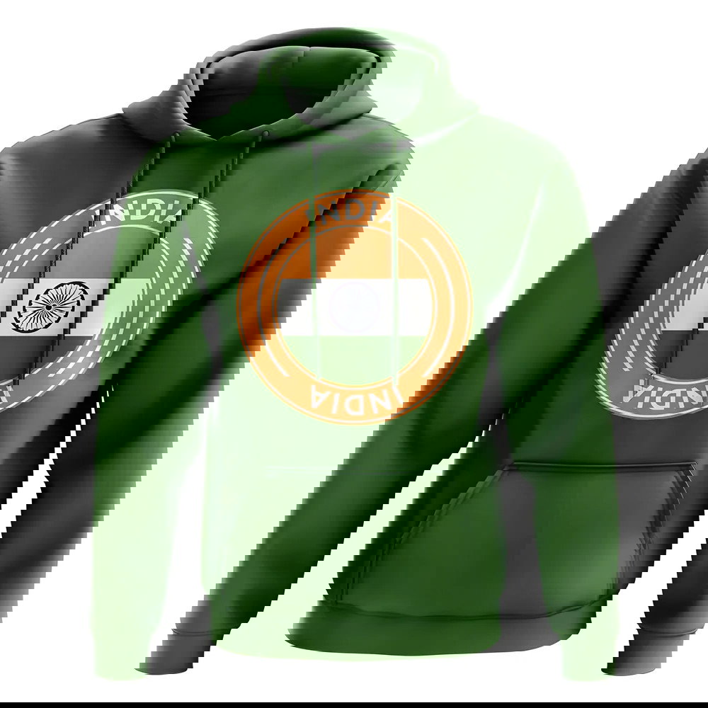 India Football Badge Hoodie (Green)
