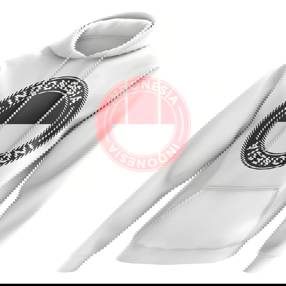 Indonesia Football Badge Hoodie (White)