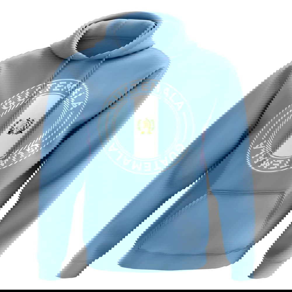 Guatemala Football Badge Hoodie (Sky)