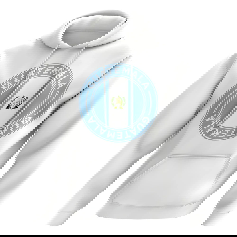 Guatemala Football Badge Hoodie (White)