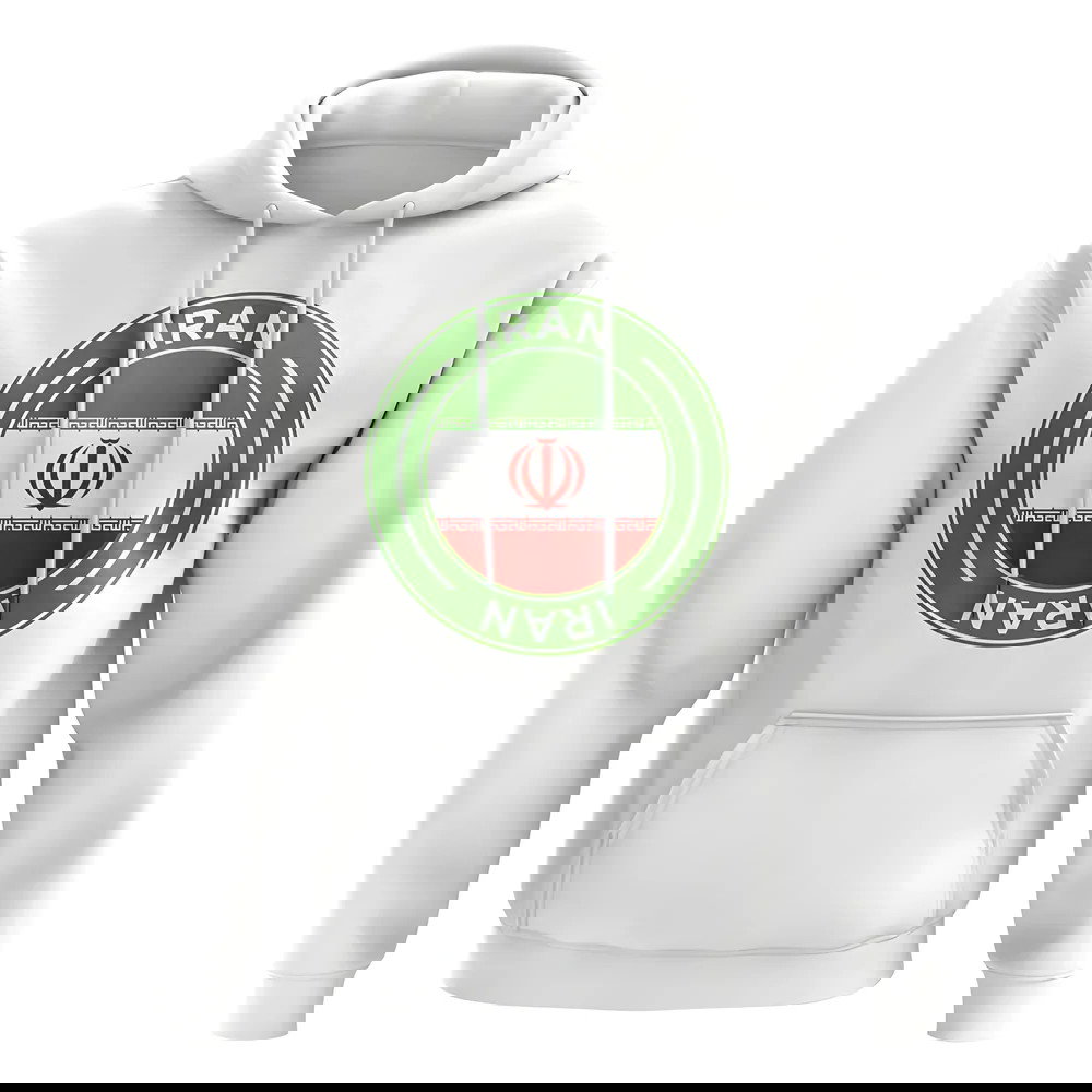 Iran Football Badge Hoodie (White)