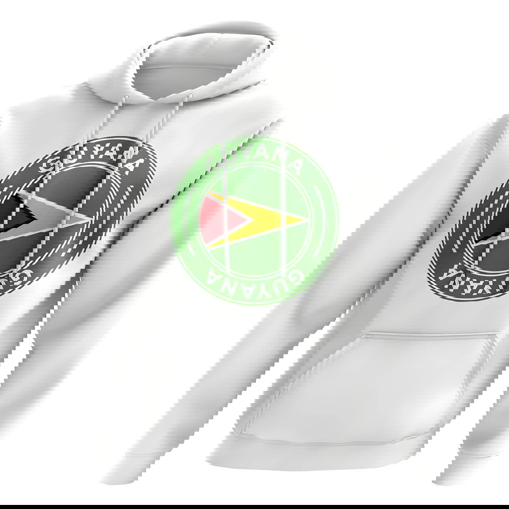 Guyana Football Badge Hoodie (White)