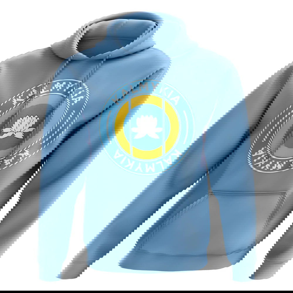 Kalmykia Football Badge Hoodie (Sky)