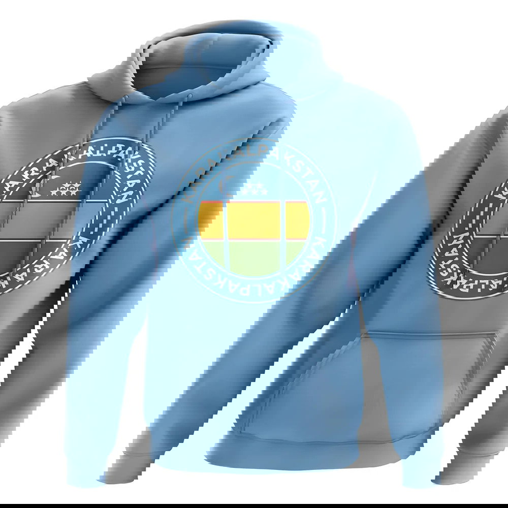 Karakalpakstan Football Badge Hoodie (Sky)