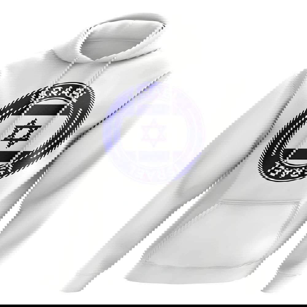 Israel Football Badge Hoodie (White)