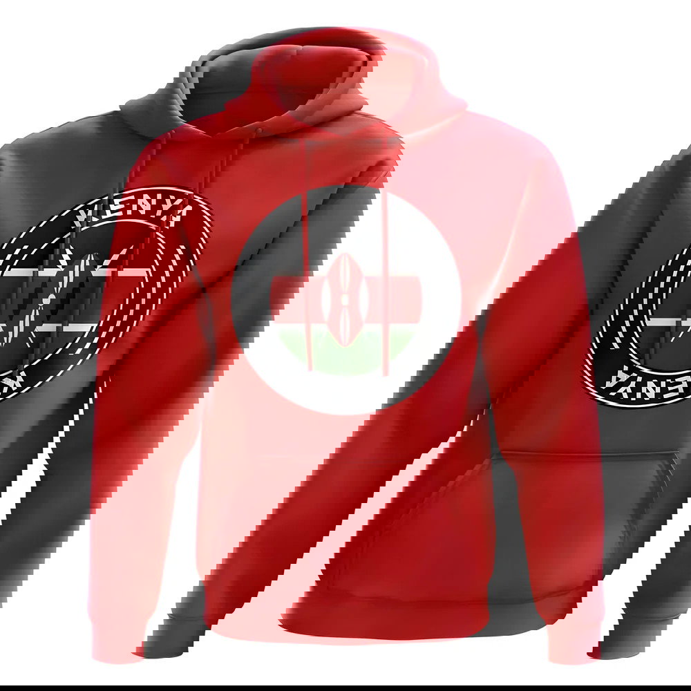Kenya Football Badge Hoodie (Red)