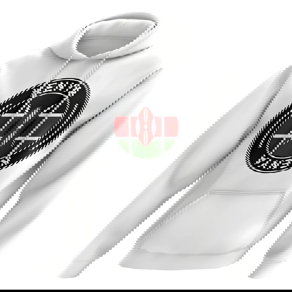 Kenya Football Badge Hoodie (White)