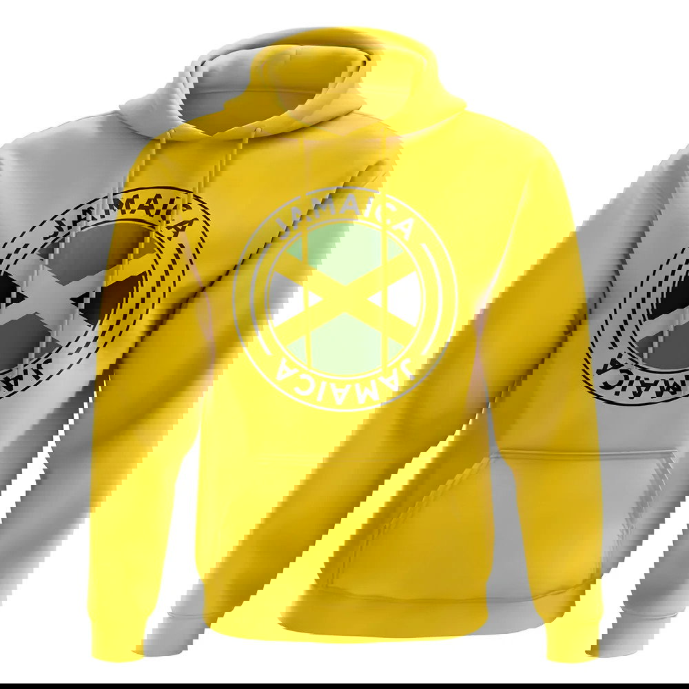Jamaica Football Badge Hoodie (Yellow)