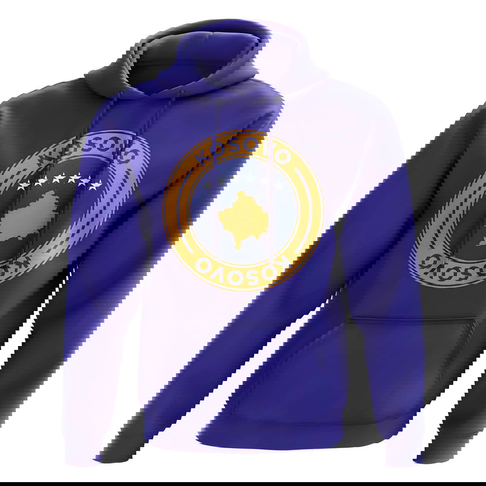 Kosovo Football Badge Hoodie (Royal)