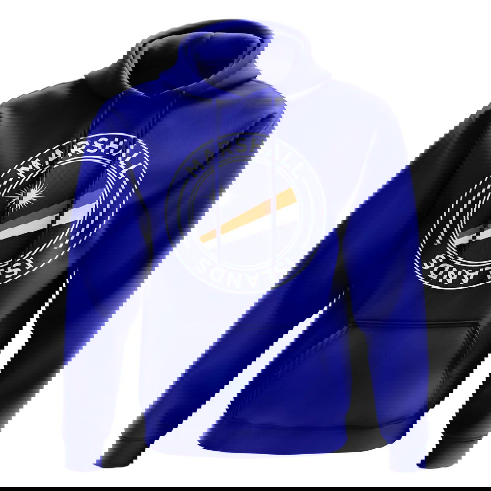 Marshall Islands Football Badge Hoodie (Royal)