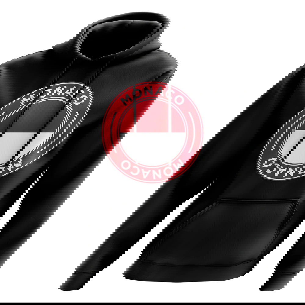 Monaco Football Badge Hoodie (Black)