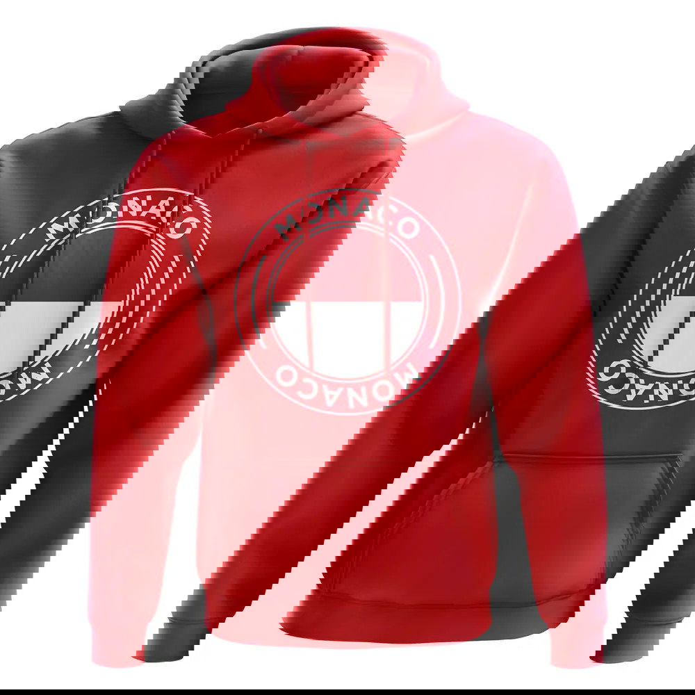 Monaco Football Badge Hoodie (Red)
