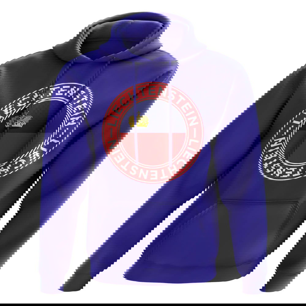 Liechtenstein Football Badge Hoodie (Royal)