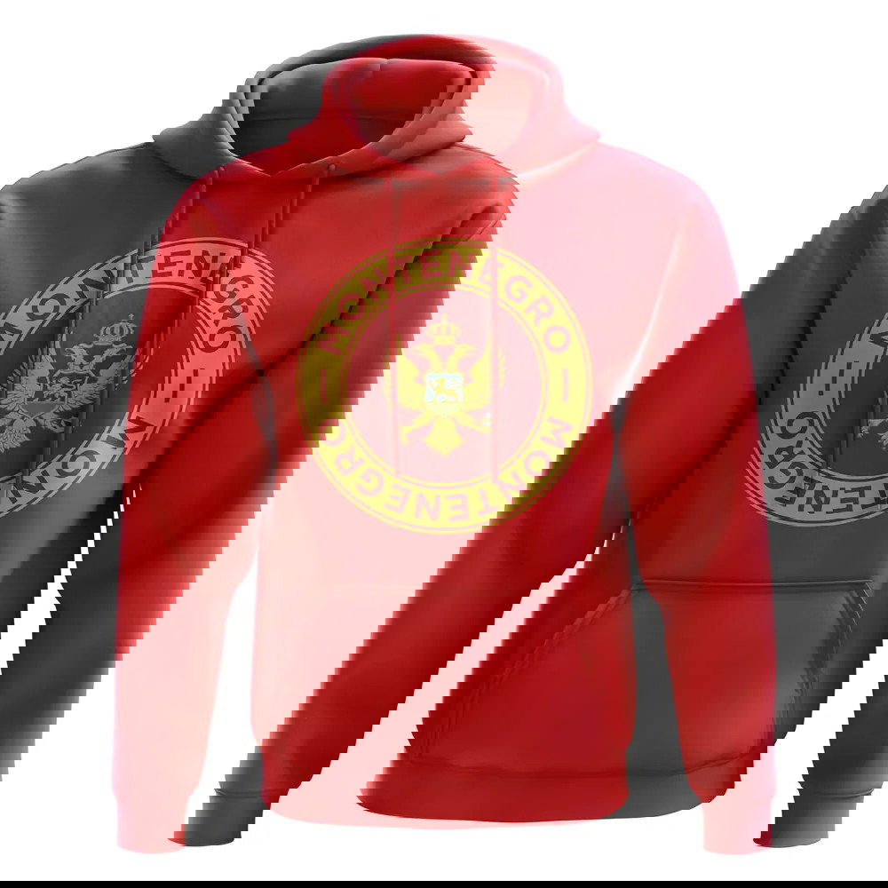 Montenegro Football Badge Hoodie (Red)