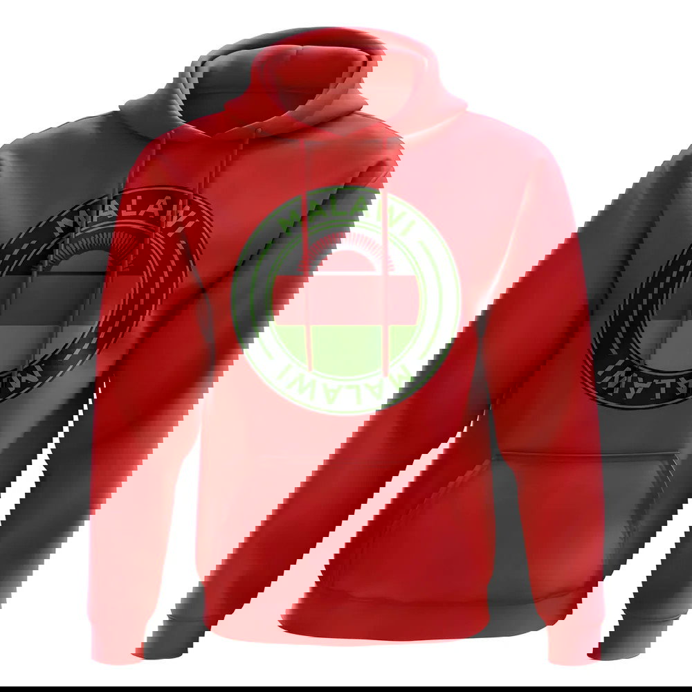 Malawi Football Badge Hoodie (Red)