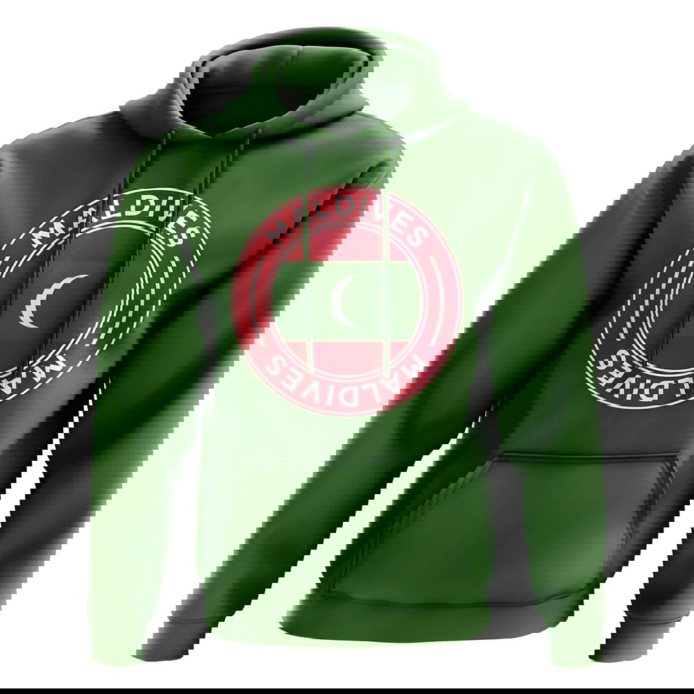 Maldives Football Badge Hoodie (Green)