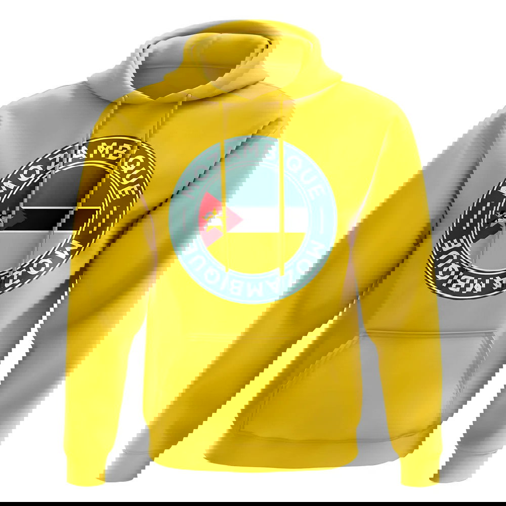 Mozambique Football Badge Hoodie (Yellow)