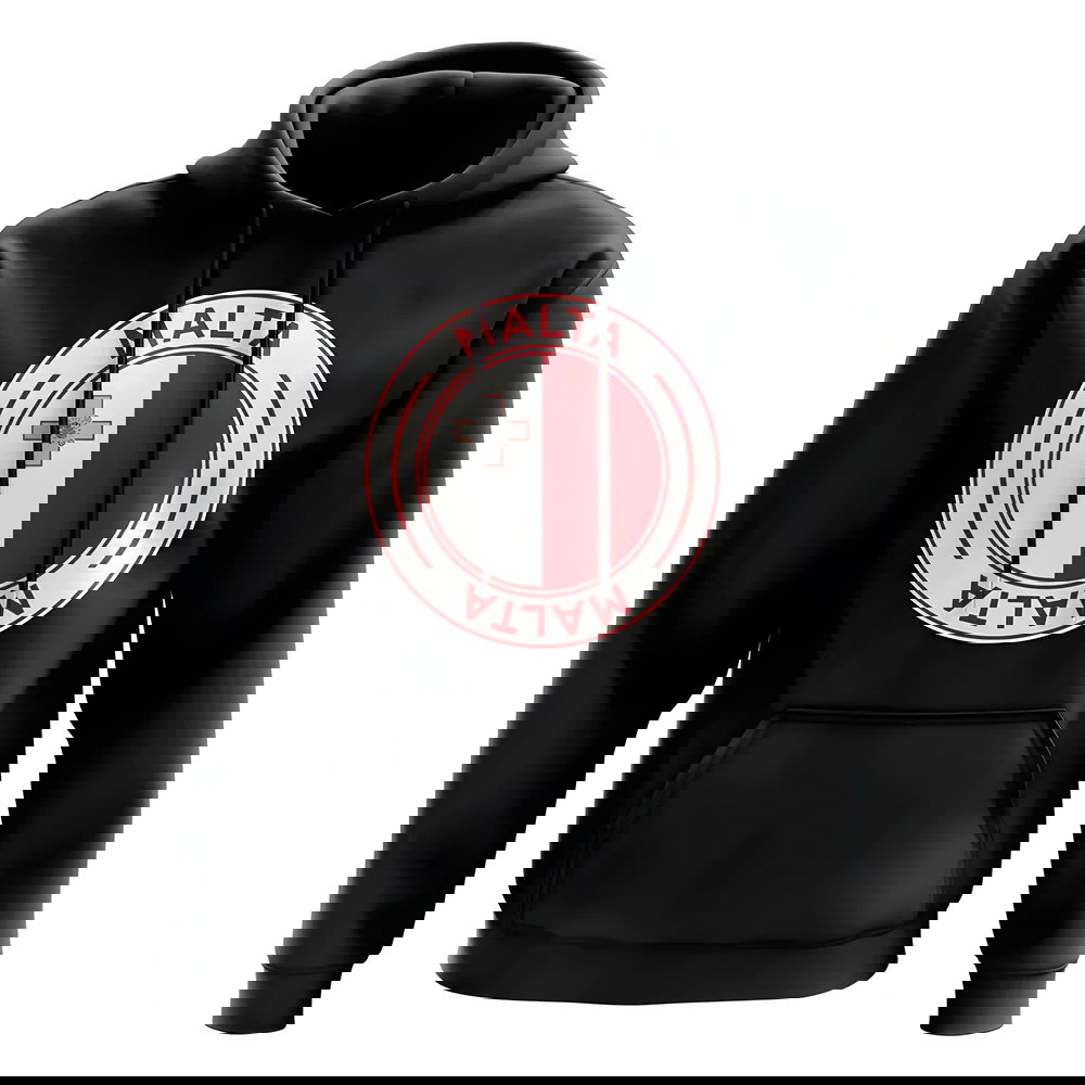 Malta Football Badge Hoodie (Black)