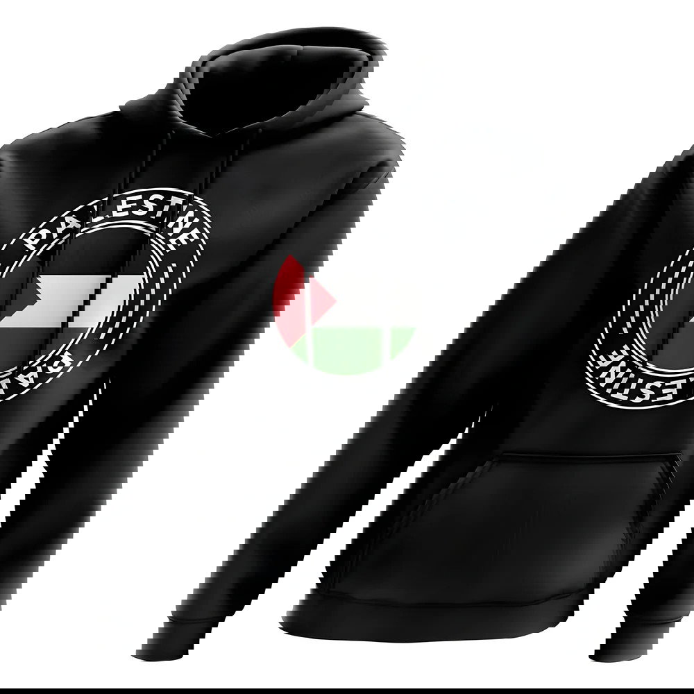 Palestine Football Badge Hoodie (Black)