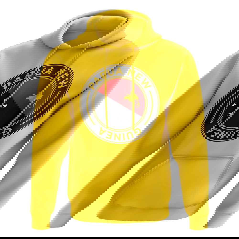 Papa New Guinea Football Badge Hoodie (Yellow)