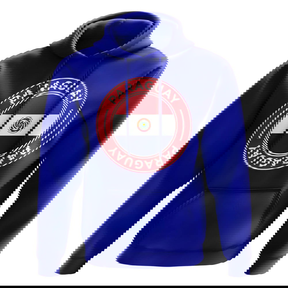 Paraguay Football Badge Hoodie (Royal)