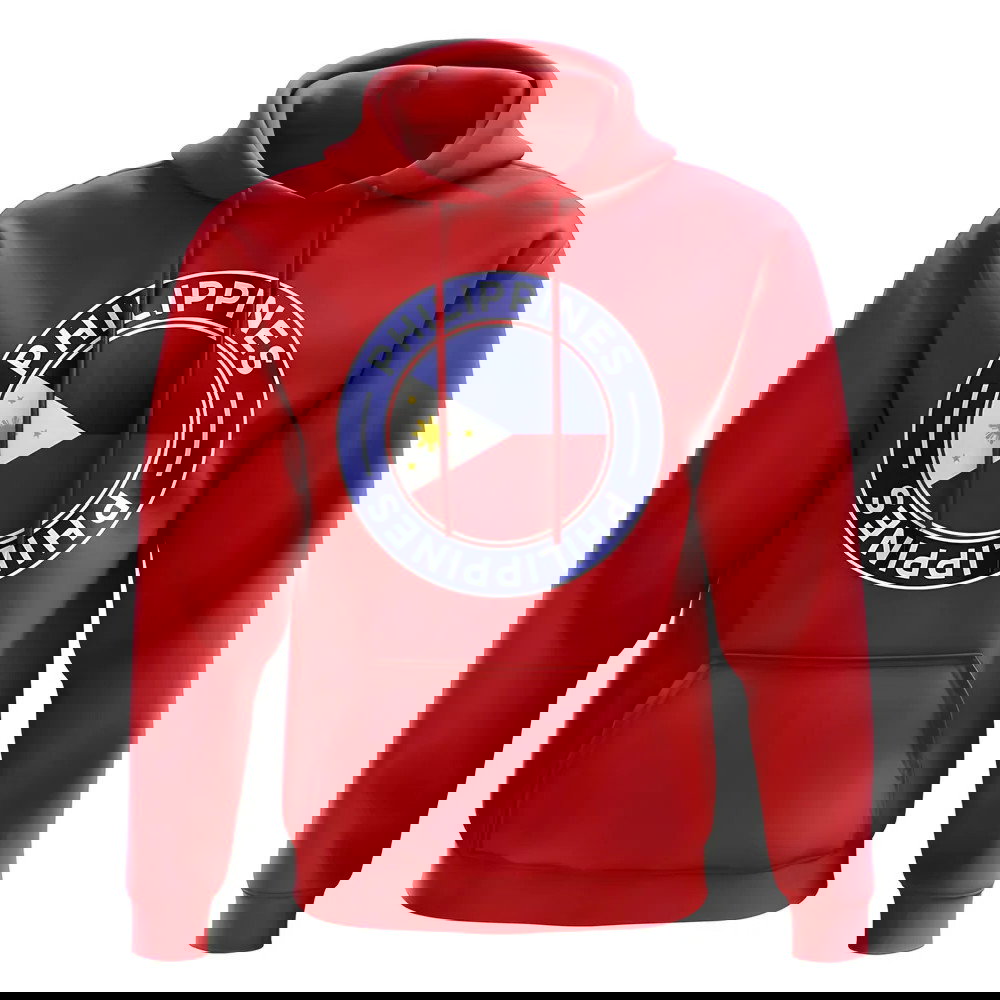 Philippines Football Badge Hoodie (Red)