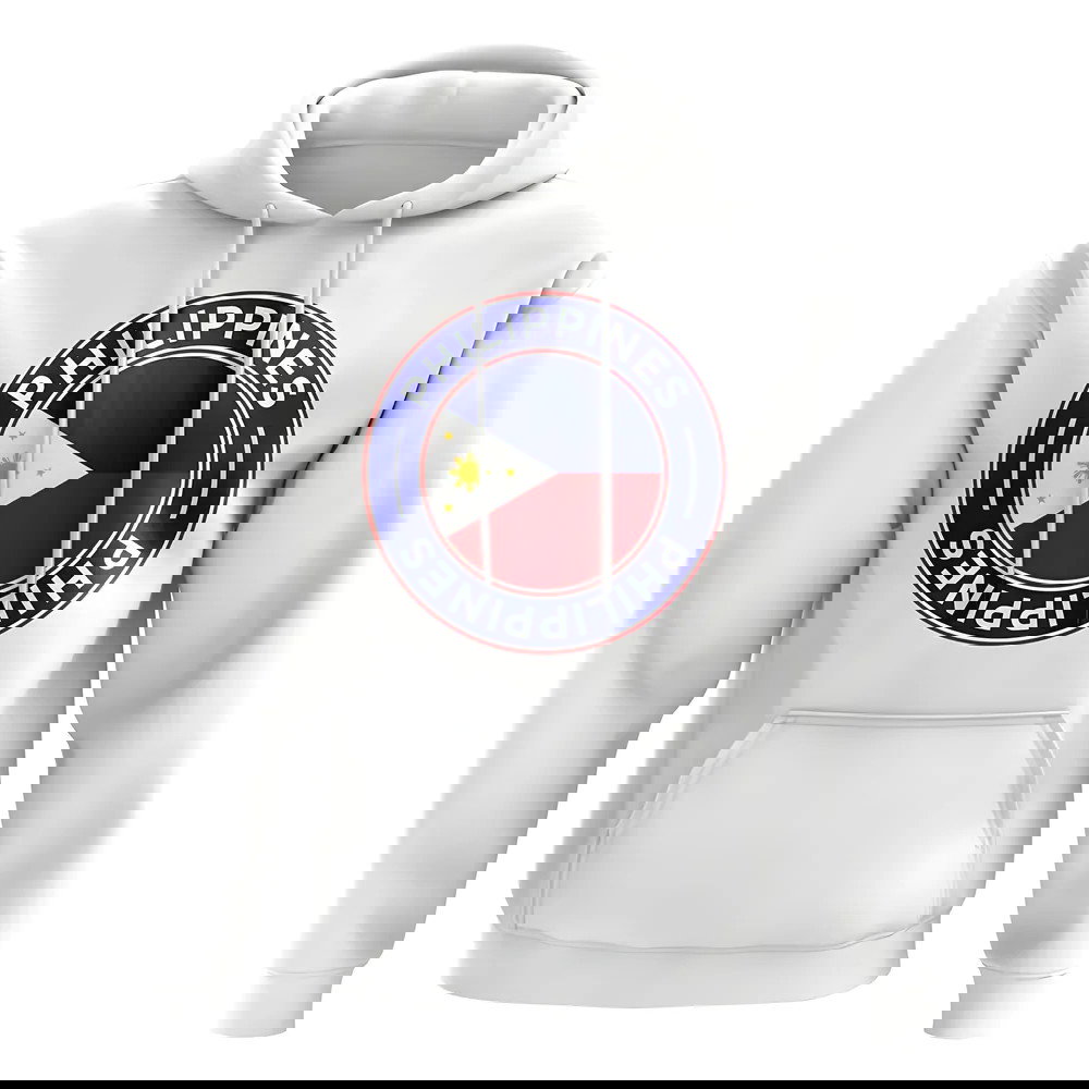 Philippines Football Badge Hoodie (White)