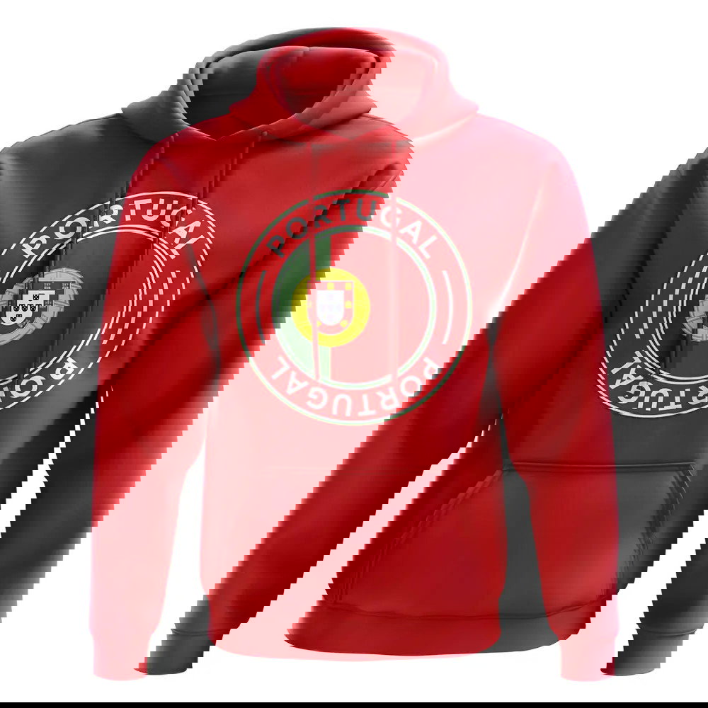 Portugal Football Badge Hoodie (Red)