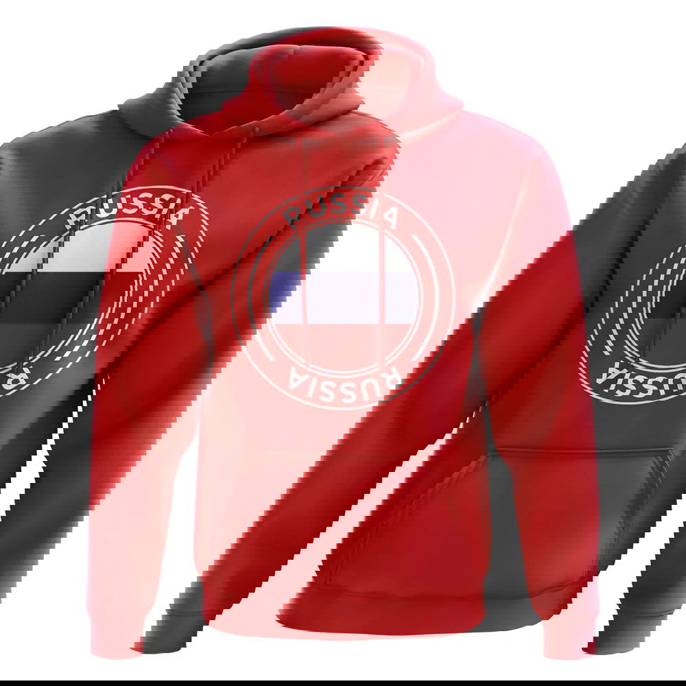 Russia Football Badge Hoodie (Red)