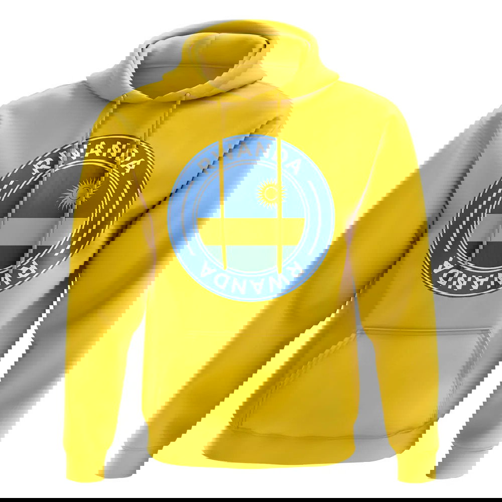 Rwanda Football Badge Hoodie (Yellow)