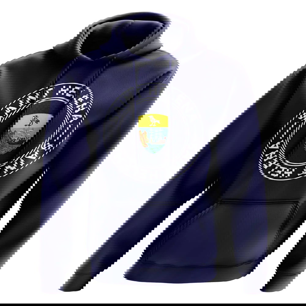 Saint Helena Football Badge Hoodie (Navy)