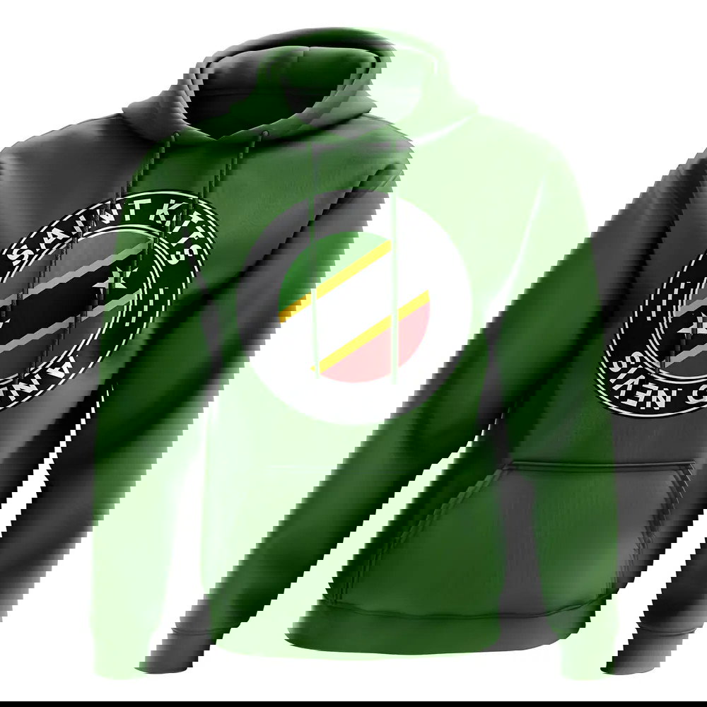 Saint Kitts and Nevis Football Badge Hoodie (Green)