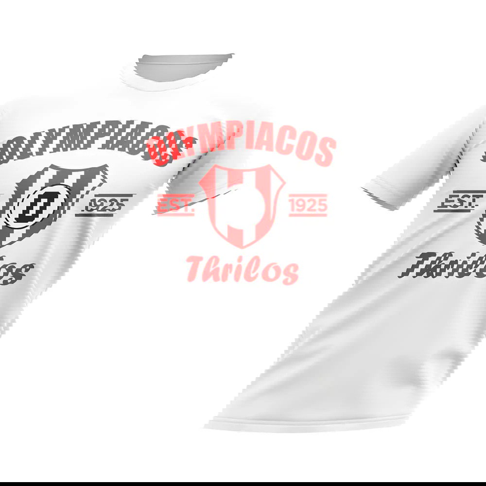 Olympiacos Established Football T-Shirt (White)