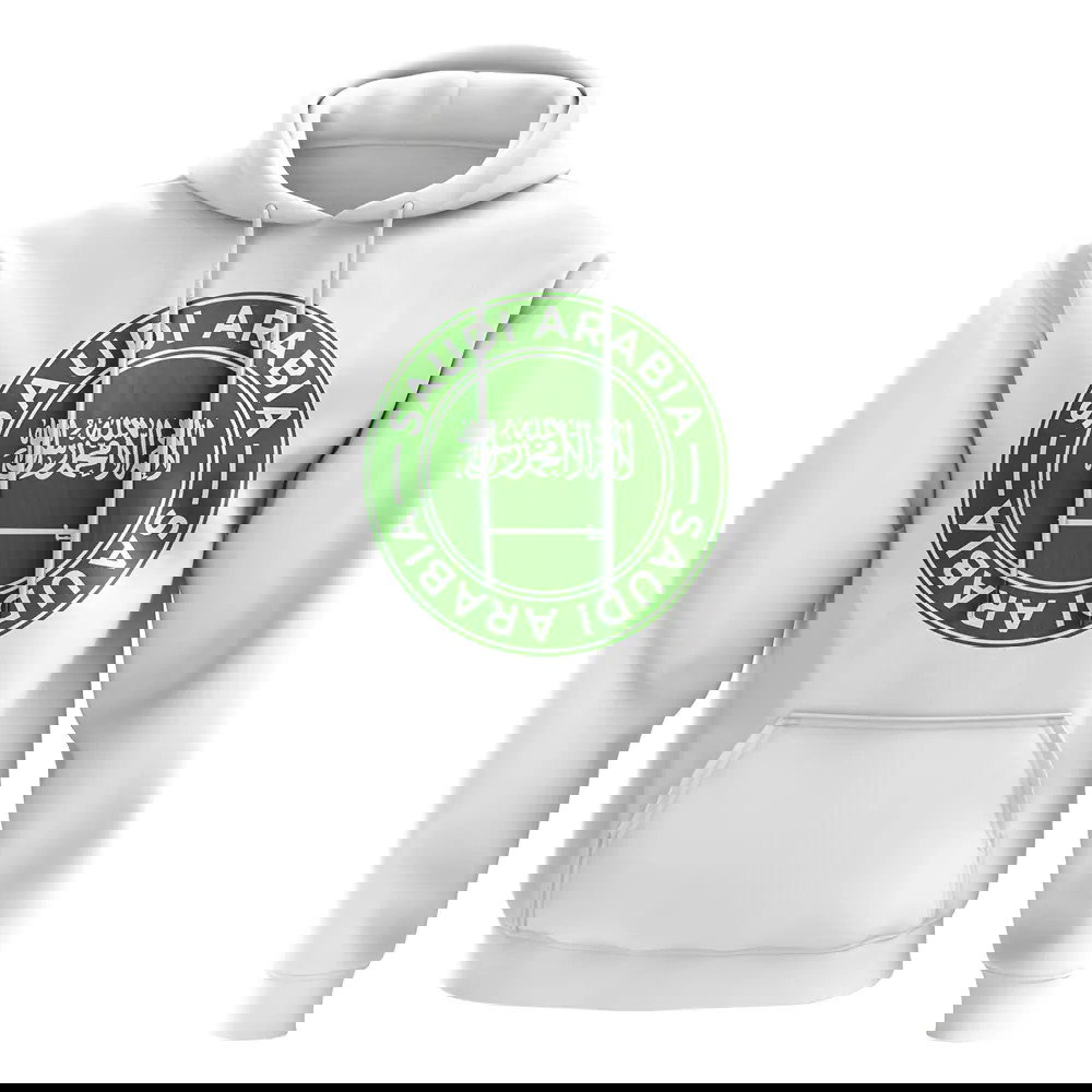Saudi Arabia Football Badge Hoodie (White)