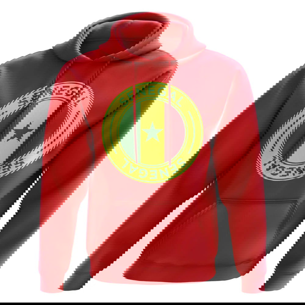 Senegal Football Badge Hoodie (Red)