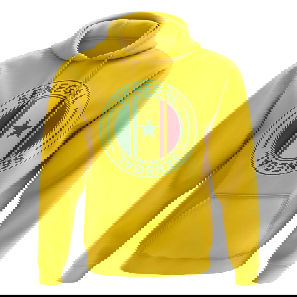 Senegal Football Badge Hoodie (Yellow)