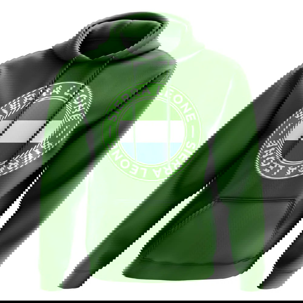 Sierra Leone Football Badge Hoodie (Green)