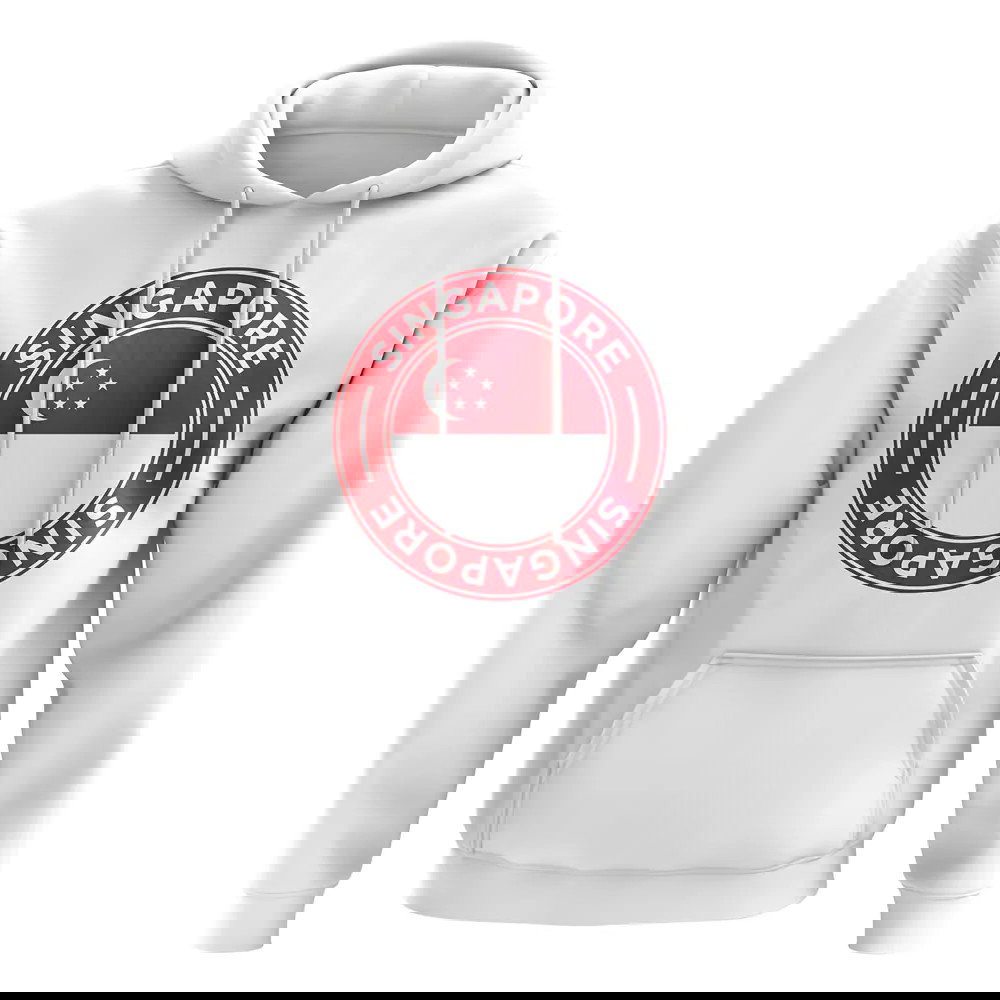 Singapore Football Badge Hoodie (White)